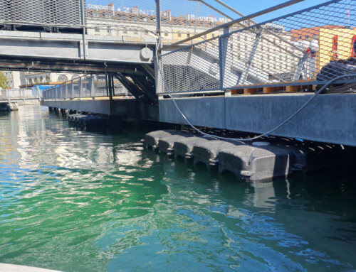 Genève – Pontons flottant antichute à l’eau – Terrasse Quai de la Machine